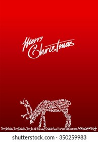 Christmas street art deer