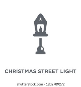 christmas Street light icon. christmas Street light design concept from Christmas collection. Simple element vector illustration on white background.