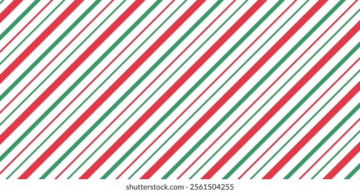  Christmas stripe candy cane seamless pattern background vector illustration