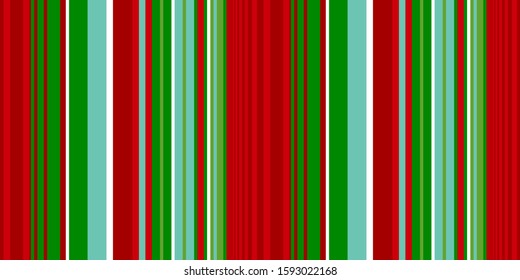 Christmas stripe seamless pattern. Banner Xmas traditional color striped background