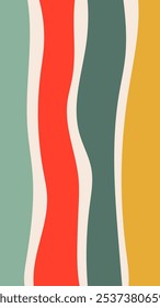 Christmas Striped Background. 1920x1080 ratio vertical Holiday Backdrop. Social media Post Phone Wallpaper Cover with minimal abstract stripes. Vector illustration