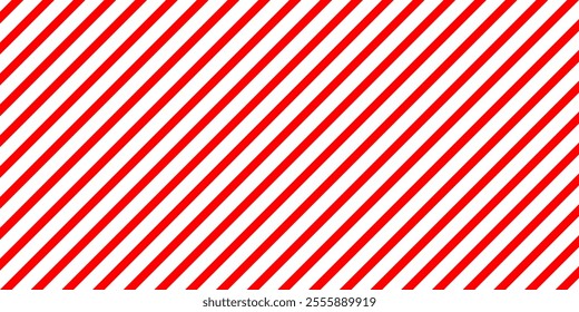 Christmas striped diagonal pattern. Candy cane lines background. Vector illustration.