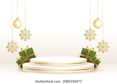 christmas studio platform for product display