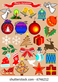 Christmas Stuff. A Needful Clipart For Your Holiday Projects