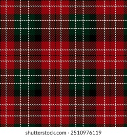 Estilo de Natal vetor padrão sem emenda. Plano de fundo gráfico tartan design de moda uso para impressão, textura, pano, tecido, flanela.	