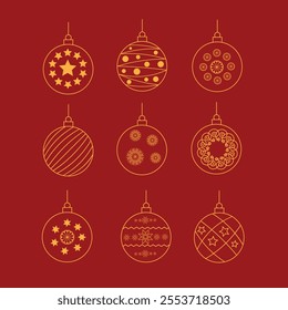 christmas style vector art icons and graphics