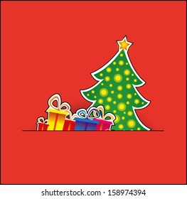 Christmas stylized card