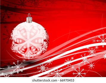Christmas stylized snowflakes background
