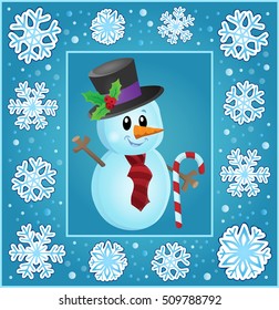 Christmas subject greeting card 8 - eps10 vector illustration.