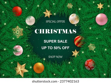 Christmas super sale promotion offer