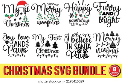 Christmas svg bundle design file