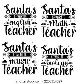 Christmas SVG bundle or Christmas typography t shirt design