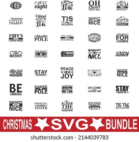 Christmas Svg Bundle.Christmas T-shirt Design Svg Bundle.