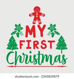 Christmas SVG Cut File, Merry Christmas Svg