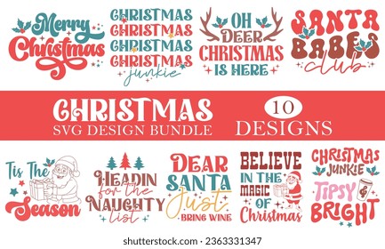  Christmas SVG Design Bundle EPS svg