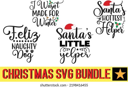archivo de paquete de diseño de svg de Navidad