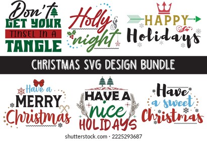 Christmas SVG Design Bundle , vector, Sublimation