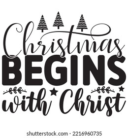 Christmas SVG Design Vector File.