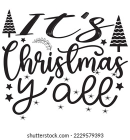 Christmas SVG Design Vector File.