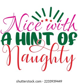 Christmas SVG Design Vector File.