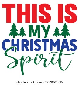 Christmas SVG Design Vector File.