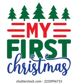 Christmas SVG Design Vector File.