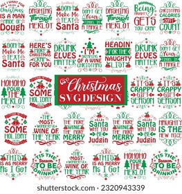 Christmas Svg Quotes Design Vector