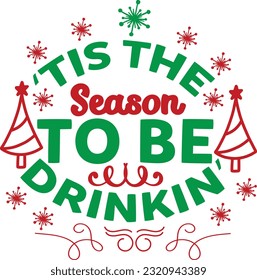 Christmas Svg Quotes Design Vector