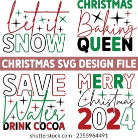 Christmas SVG And Christmas Retro And Christmas Sublimation And Christmas Porch Sign And Round Sign Design EPS Format Digital Download