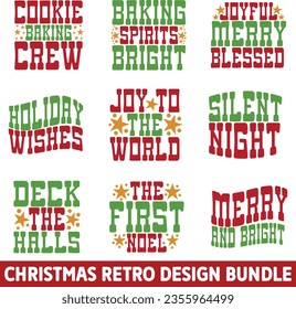 Christmas SVG And Christmas Retro And Christmas Sublimation And Christmas Porch Sign And Round Sign Design EPS Format Digital Download