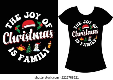 Christmas SVG t shirt design. `Christmas SVG gift t shirt design for the family.
