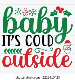 Christmas SVG T shirt design Vector