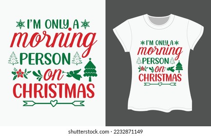 Christmas SVG t-shirt design. Christmas SVG cut files Design. Christmas Typography T-shirt Design. 