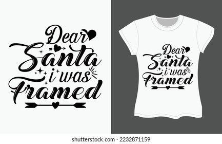 Christmas SVG t-shirt design. Christmas SVG cut files Design. Christmas Typography T-shirt Design. 