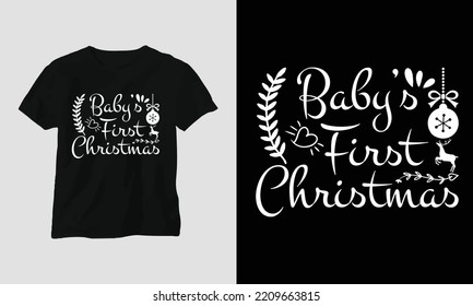 Christmas Svg T-shirt Design, Festival, Holiday, Xmas, Party.