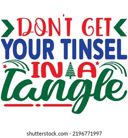 Archivo vector de diseño de camiseta SVG de Navidad.