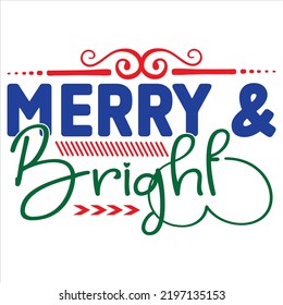 Christmas SVG T-Shirt Design Vector File.