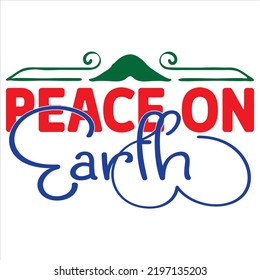 Archivo vector de diseño de camiseta SVG de Navidad.