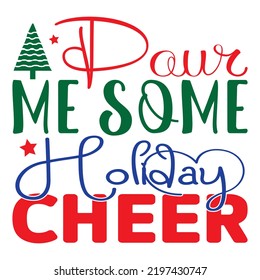 Christmas SVG T-Shirt Design Vector File.