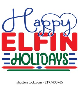 Christmas SVG T-Shirt Design Vector File.