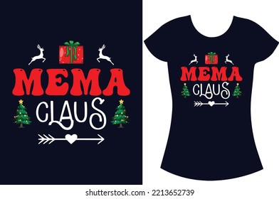 Christmas SVG typography best T-shirt design. Christmas Gift T-shirt design for the family.