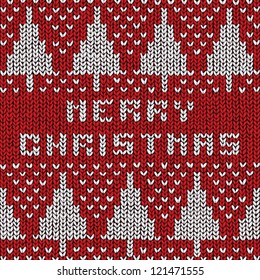 Christmas sweater background, vector eps10 illustration