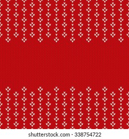 Christmas Sweater Design. Seamless Knitted Pattern