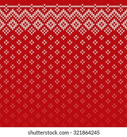 Christmas Sweater Design. Seamless Knitting Pattern