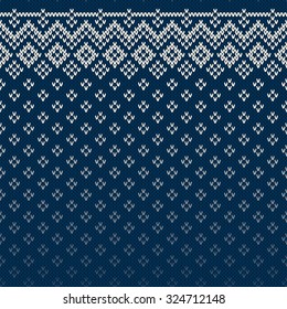 Christmas Sweater Design. Seamless Knitting Pattern