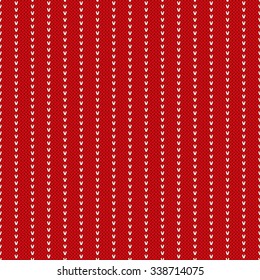 Christmas Sweater Design. Seamless Knitting Pattern