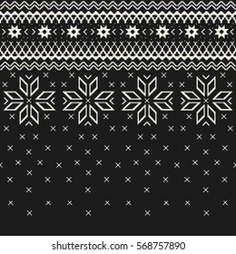 Christmas Sweater Design. Seamless Knitting Pattern