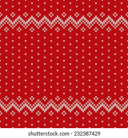 Christmas Sweater Design. Seamless Pattern