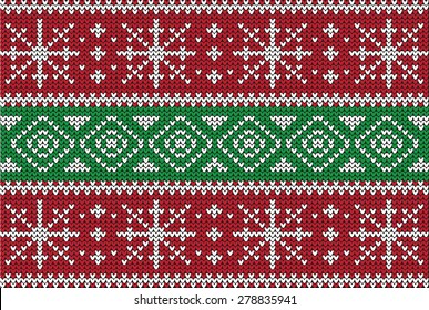 christmas sweater red green