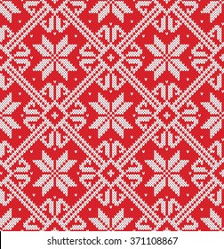 Christmas Sweater Design. Seamless Pattern